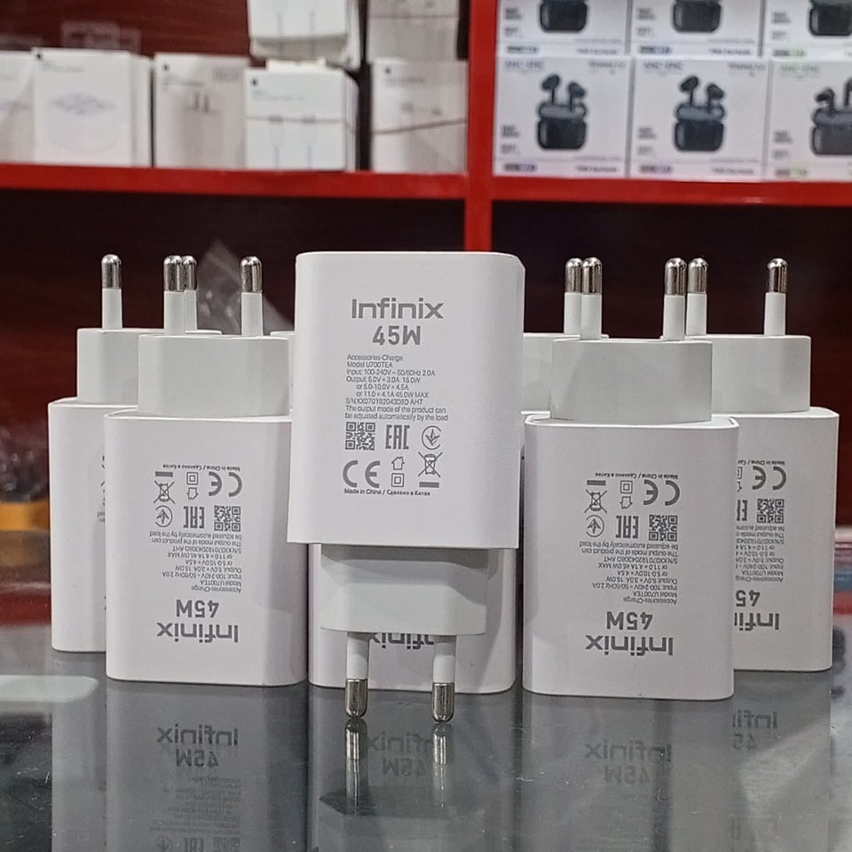 INFINIX  Genuine box pull out 45W Adopter